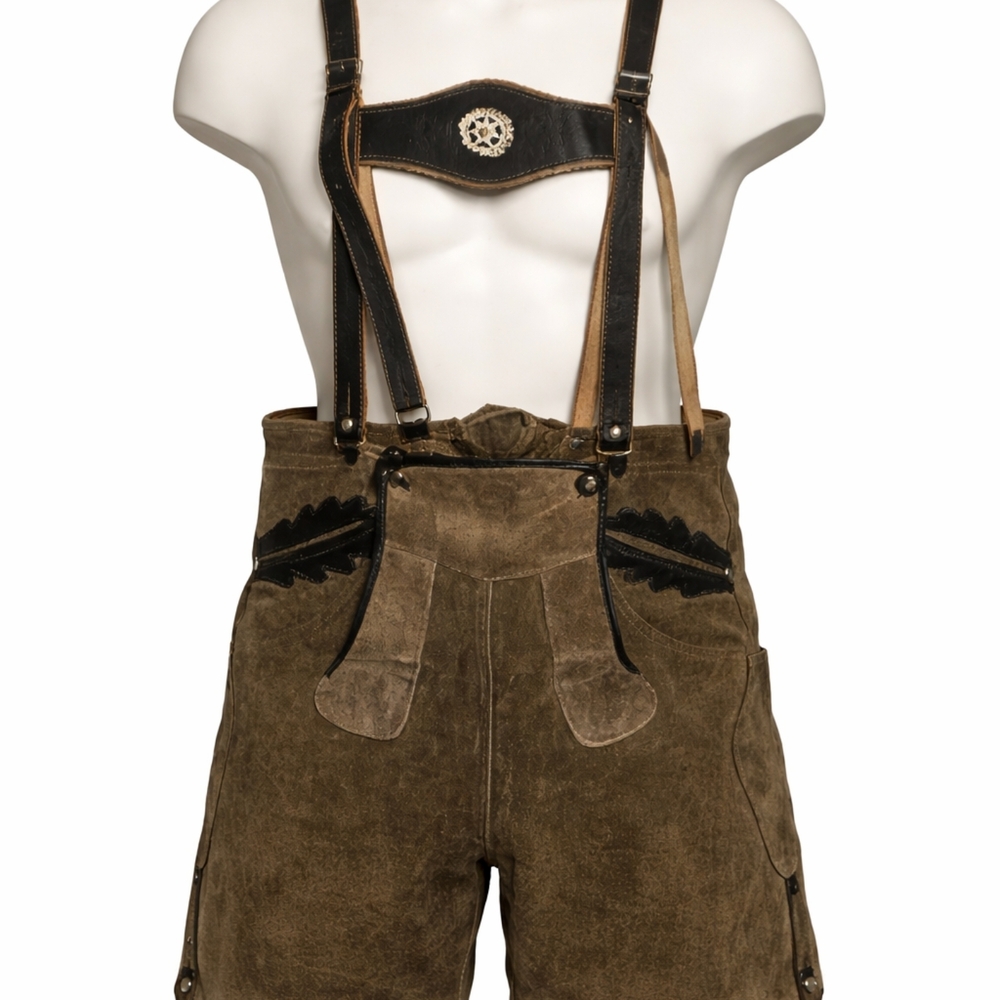 Brown Lederhosen with Black Accents